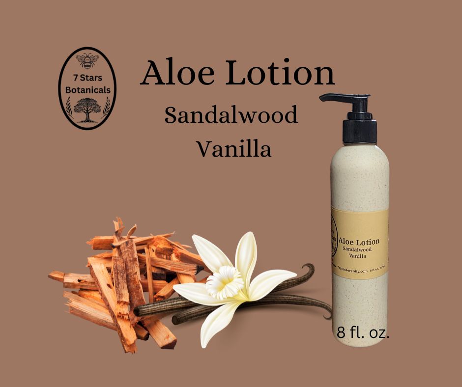 Sandalwood Vanilla Aloe Lotion 8 fl. oz.